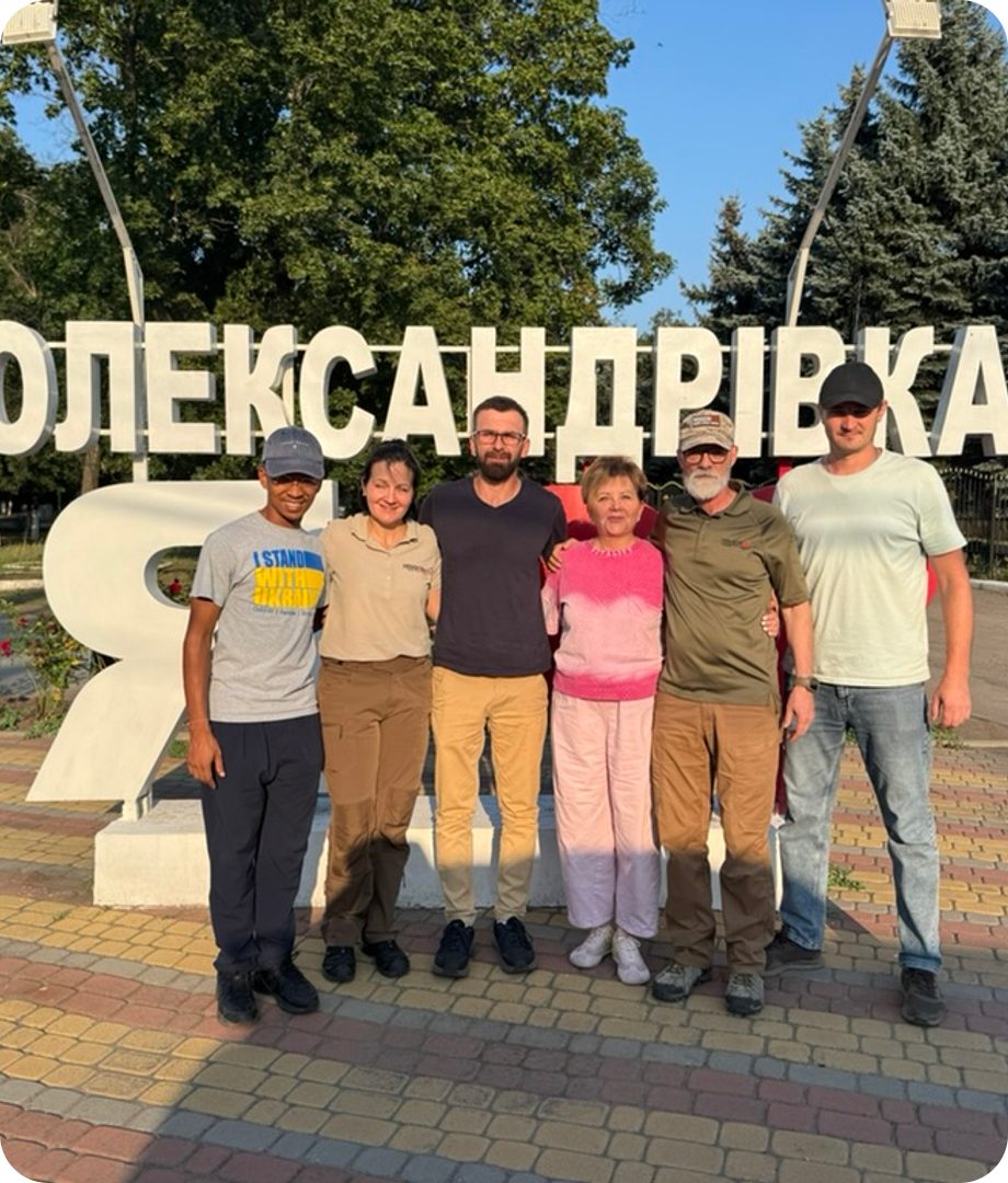 The Mission 823 team in Oleksandrivka, August 2026
